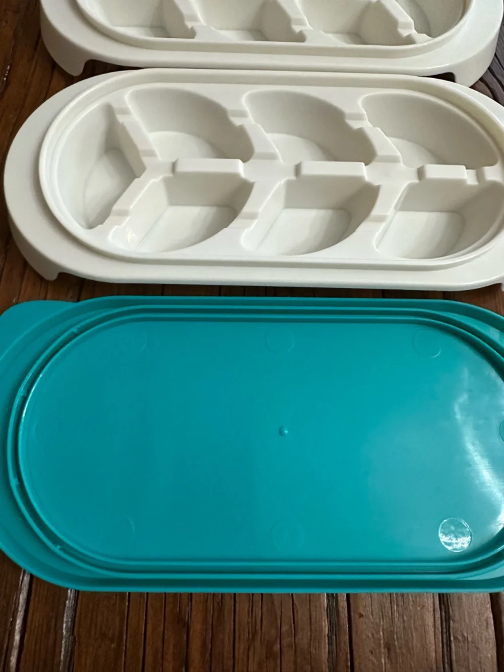 KidCo Freezer Trays Baby Food Storage Containers 2 packs Teal White